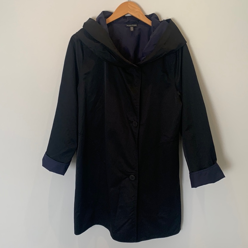 Eileen fisher reversible raincoat